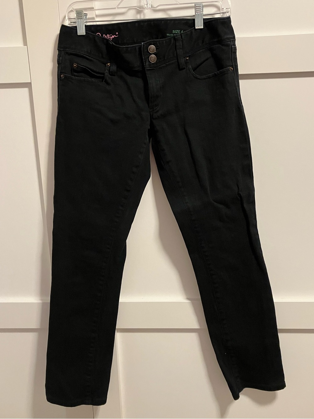 Lilly Pulitzer Worth Straight Leg Jeans - Black